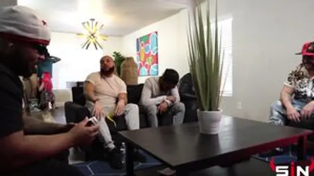 While Her BF Talks, She Hangs with His Friends at Party