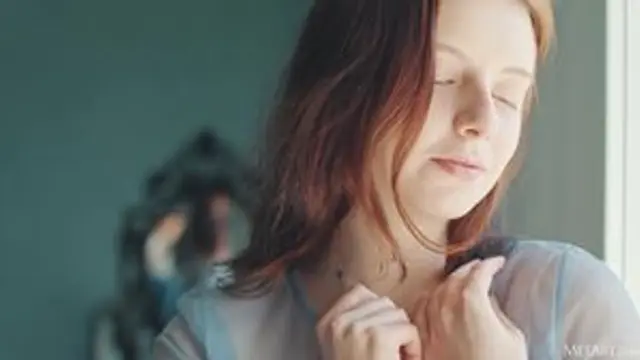 Cute redhead Sienna in erotic movie Silk Touch in 4K