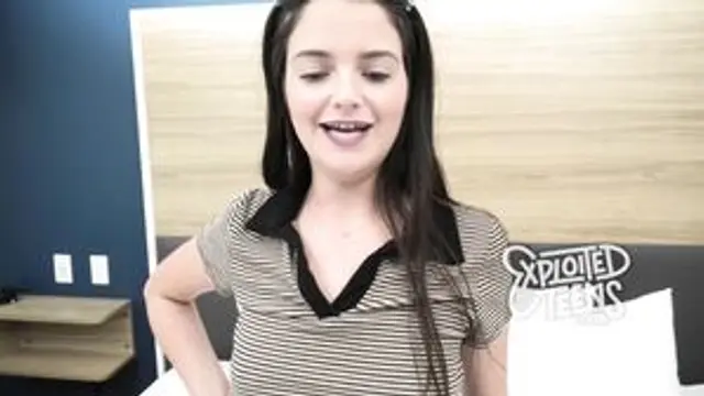 HOT brunette teen stars in this POV fuck video