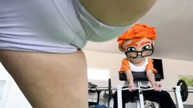 PornDude's Hardcore Gym Session with Busty Trainer Gal Ritchie Ends with a Protein Blast!