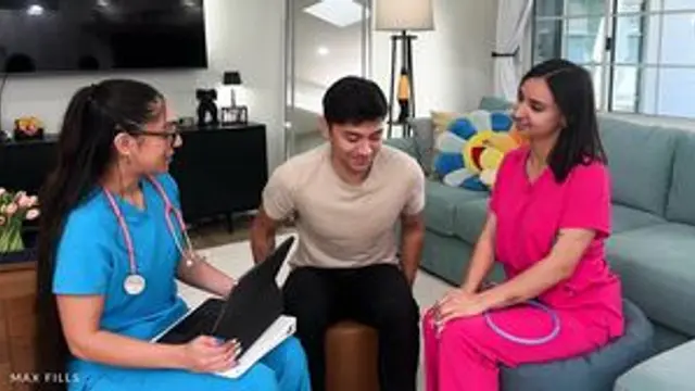 Max Fills - Nurses Madison Wilde And Hailey Rose Cum Over For A Physical