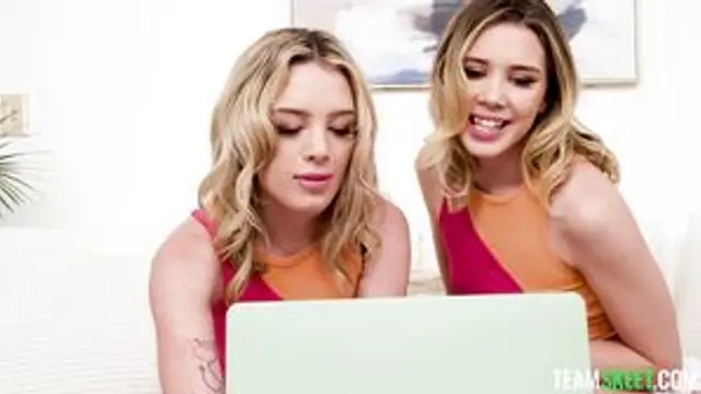 Two horny twin sisters are desperate for a real cock to share