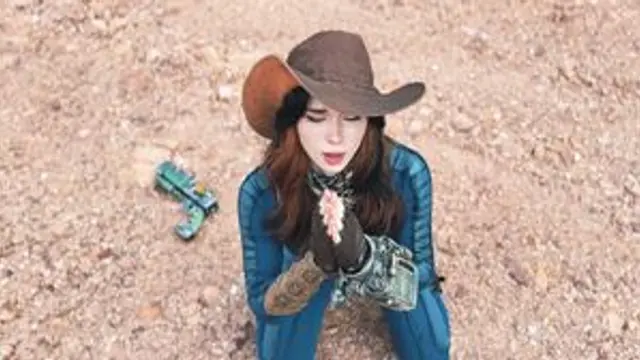 Busty Brunette Vault Dweller Is Thristy & Will Anything For A Drink Of Nuka Cola