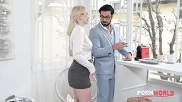 Office Slut Vera Jarw Gets Fucked DP Style By Her Colleagues