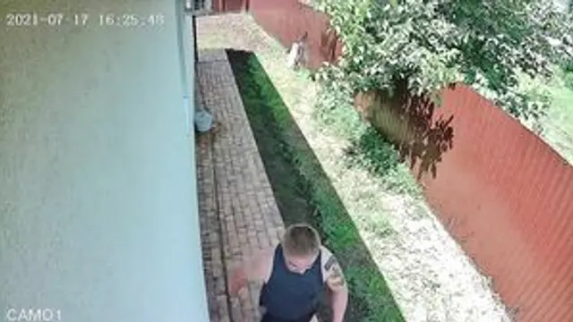 Luna Roulette - Caught In Front Of A Security Camera. Busty Girl Sucks Boyfriend In My Backyard¡