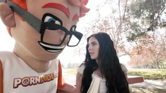 The Porn Dude Scores a Busty Black-Haired Babe: Theodora Day's Wild Ride!