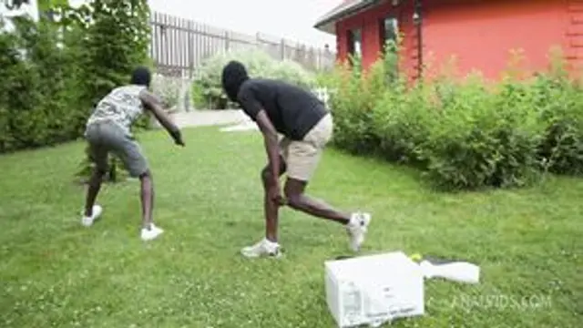 DP 2on1 - Two black guys robbed the house and took the anal virginity of Aura Sin FLX005 in 4K