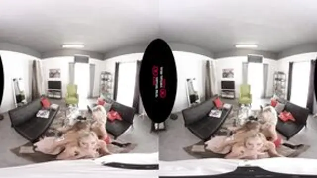 VR Porn Party with girls next door