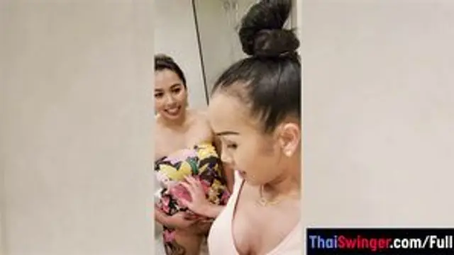 Thai MILF girlfriends lesbian shower sex