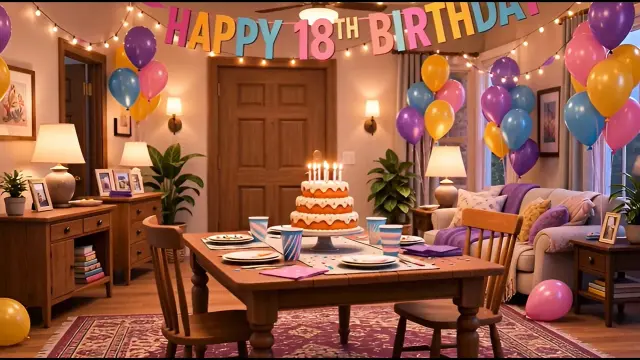 Celebrating 18th birthday and her first fuck