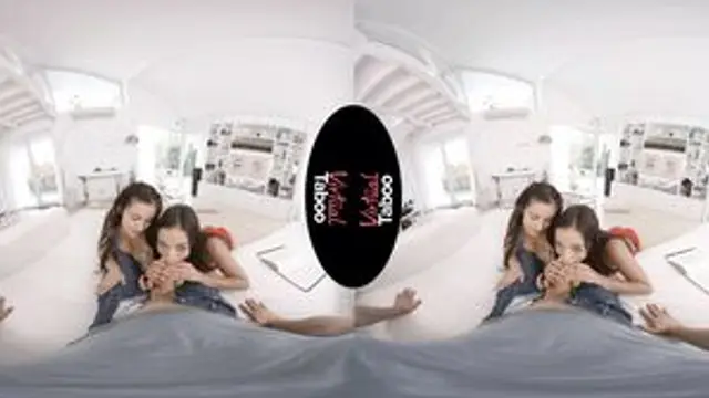 Anastasia Brokelyn & Sheryl Collins - Young Mouths And A Cock Sucking Challenge
