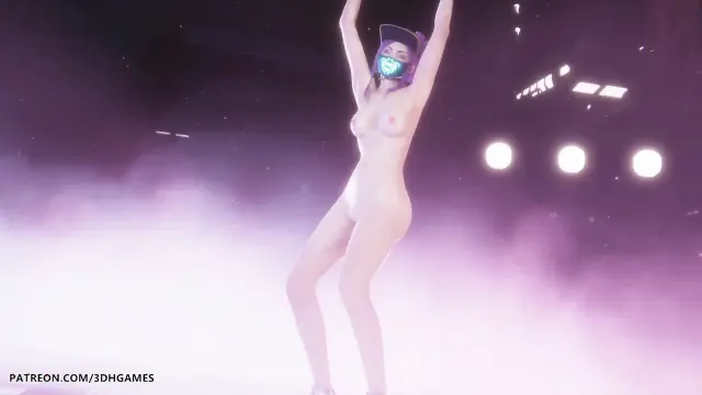 Mmd Lisa - Futw Akali Sexy Naked Dance League of Legends Hentai Uncensored 4K 60fps