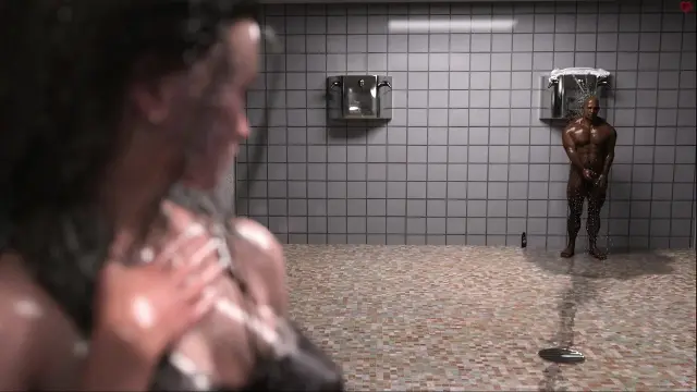 Awam Sophia Real Fuck - When the Water Cut Out Sophia Walked Into the College Bathroom Wet with Need… and Found Clark Waiting