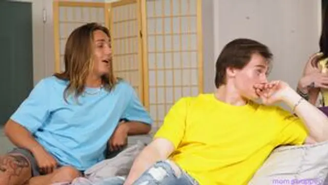Two Horny Milfs Share Two Young Cocks…