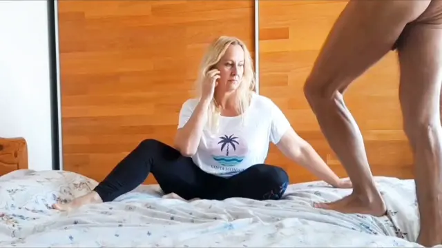 Beautiful Blonde Mature Wife Enjoys Oral Sex in Between