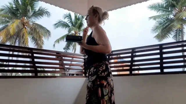 Amateur Blonde Mature Wife Enjoys Sex. Blowjob and Doggy