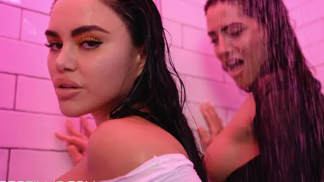Katija Cortez & Coco Bae Fucking Each Other with a Dildo