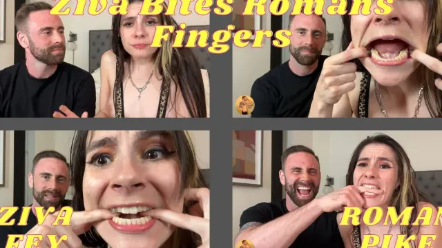 Ziva Bites Romans Fingers 4K
