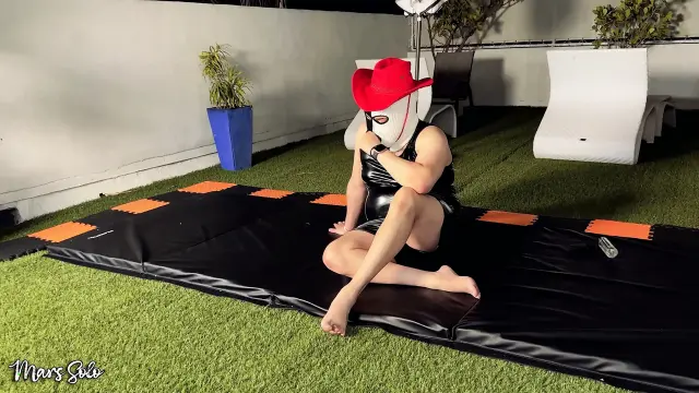 Rooftop Pegging - Mars Solo & Cowboy Strapon