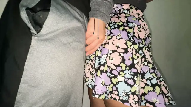 Big-assed Woman Touches a Stranger's Erect Penis. Flash Dick!!