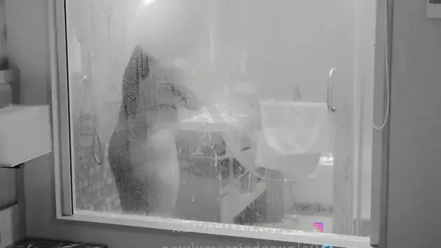 Cleaning up after threesome with with client
