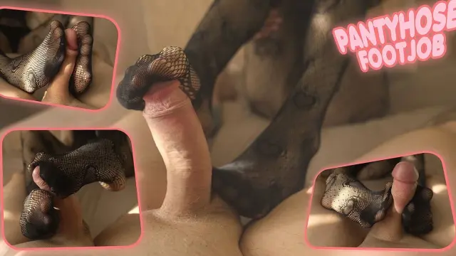 Pantyhose Footjob