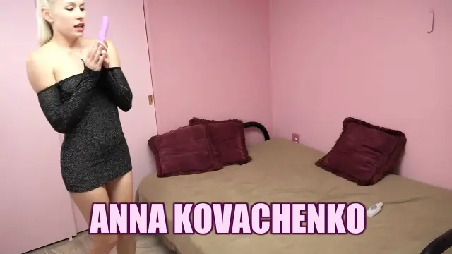 Petite Blonde Anna Kovachenko Cums Hard on Her Vibrator