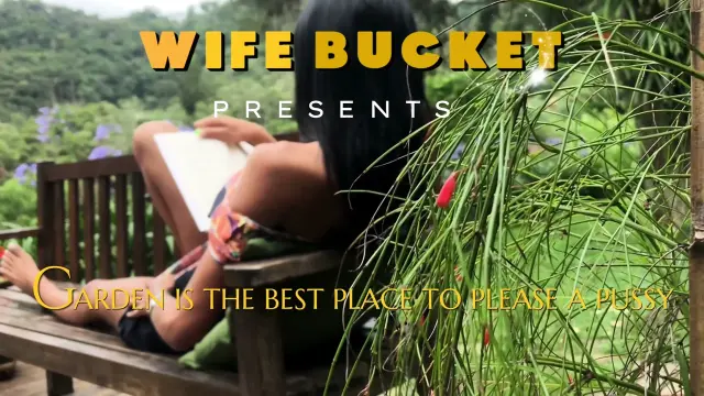Wifebucket Amateurs - Garden is the best place to please a pussy
