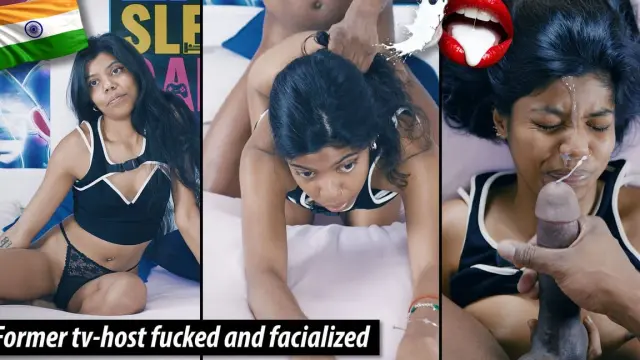 Desi Devi - Former TV-host Fucked and Facialized Again!