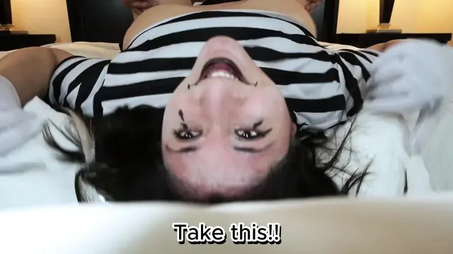 Slutty Mime Tries to Make Man Smile